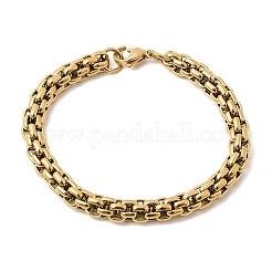Bracelets à maillons carrés en acier inoxydable 304 pour femmes et hommes&nbsp;BJEW-K305-13G