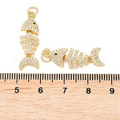 Ottone micro spianare pendenti zirconi&nbsp;KK-C162-087A-G