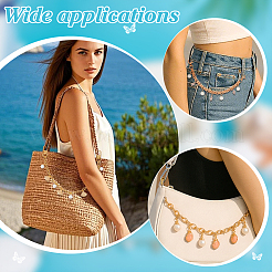 3 шт. 3 стиля океанская тематика сплава ракушка морская звезда подвеска латунные цепочки декоративные цепочки для сумки&nbsp;HJEW-PH02266