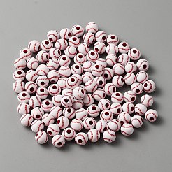 Непрозрачные акриловые круглые бусины&nbsp;MACR-TAC0001-11B