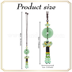 Decorazioni ciondolo in vetro&nbsp;HJEW-WH0063-083A