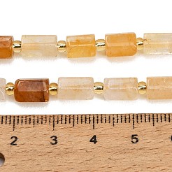 Natürlicher gelber hämatoider Quarz/goldene Heilerquarz-Perlenstränge&nbsp;GG-CBA5B6F-E03-01