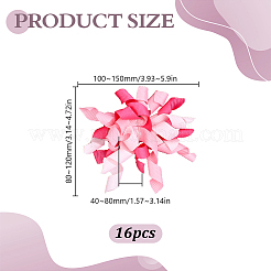 16 ornement en polyester en forme de fleur&nbsp;DIY-HY0003-34A