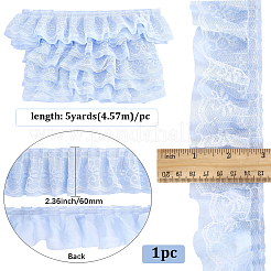 5 ярд двойной полиэстеровой кружевной отделки для украшения шитья&nbsp;OCOR-GF0005-06A