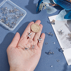 26 шт. фурнитура для сережек в виде банта из латуни&nbsp;DIY-ME0001-09P