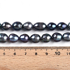 Нити из натурального культивированного пресноводного жемчуга&nbsp;PEAR-N012-09F-01