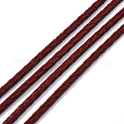 Vachette cordon tressé en cuir&nbsp;NWIR-N005-01A-4mm