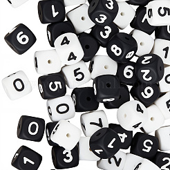 80 cube de 20 styles avec perles en silicone numérotées&nbsp;SIL-PA0001-22