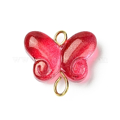 Бабочка градиент цвета краска для выпечки прозрачный стеклянный соединитель подвески&nbsp;PALLOY-JF03278-01