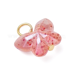Подвески из прозрачных стеклянных бусин в виде бабочки&nbsp;PALLOY-JF03595
