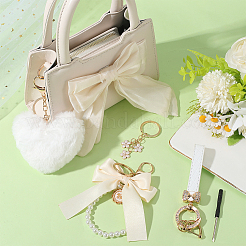 4 стиль плюшевый брелок в форме сердца из полиэстера и эмали&nbsp;KEYC-BBC0001-11B