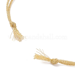 Fabrication de bracelets tressés en cordon polyester&nbsp;AJEW-JB01376-01
