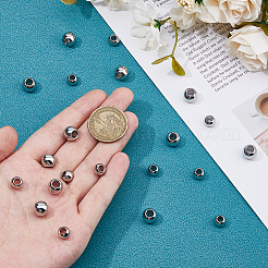 120 шт. 2 стиля 304 нержавеющая сталь европейские бусины&nbsp;FIND-HS0001-23