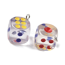 Подвески из прозрачной эмали из смолы&nbsp;RESI-Z038-12P