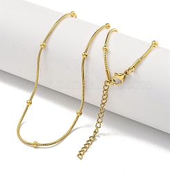 201 ожерелье из нержавеющей стали в виде змеиной цепи&nbsp;NJEW-R266-04G-1