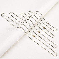 Fabrication de collier de chaîne de câble de fer&nbsp;NJEW-FH0001-01AB