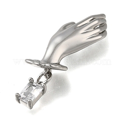 Латунные микро проложить кубического циркония подвески&nbsp;KK-K398-17P