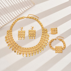 Комплекты из полых браслетов и серег с клевером для женщин&nbsp;FP2832