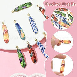 10шт 5 цвета подвески из сплава с покрытием стойки&nbsp;FIND-YW0005-31