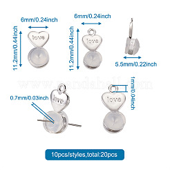 20 шт. 2 стиля силиконовые гайки для ушей&nbsp;FIND-TA0001-47B