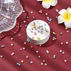 800шт 8 цвета непрозрачные акриловые бусины&nbsp;OACR-CJ0002-61