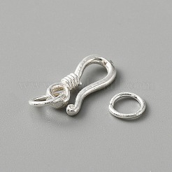 925 sterling silver fermagli s-gancio&nbsp;LS-FIND-WH0114-71B