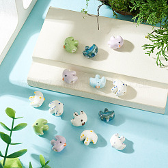 14 pièce de perles en céramique et porcelaine faites à la main&nbsp;PORC-TA0001-76