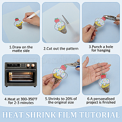 Светящиеся в темноте прямоугольные пластиковые термоусадочные листы&nbsp;DIY-WH0591-254A