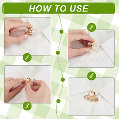 2 шт. запонки в виде пчел из сплава&nbsp;AJEW-PH0007-46