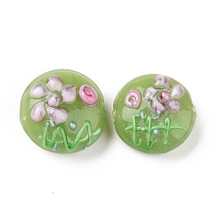 Бусины ручной работы ухабистой бисер нитей&nbsp;LAMP-K027-06I