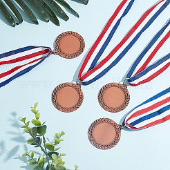 4 Stück Legierungsrohling-Medaille&nbsp;AJEW-FG0002-70R