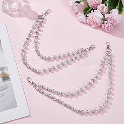 2 Stück handgefertigte Polymer Clay Strassperlenketten für Jeanshosen&nbsp;HJEW-DR00276