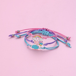 3 bracelet à maillons en alliage émaillé&nbsp;WG909F0-01