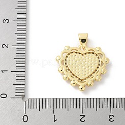 Латунные микропаве прозрачные подвески с фианитом KK-P294-16G