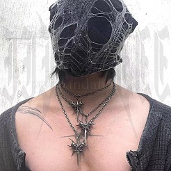 Collane con pendente a spine in lega gotica unisex&nbsp;WG7D1A5-01