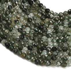 Natürlichen grünen Rutilquarz Perlen Stränge&nbsp;GG-CBA9722-A05-4mm