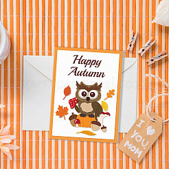 Eule & Herbstkürbis Stanzschablonen aus Kohlenstoffstahl&nbsp;DIY-WH0309-2182