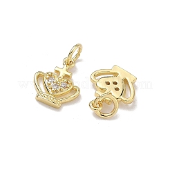 Pendentifs en laiton zircon cubique transparent&nbsp;KK-K420-09G