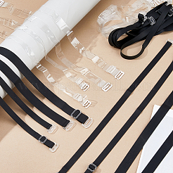 20 пара 4-х стилей силиконовых и термополиуретановых регулируемых бретелей для бюстгальтера&nbsp;FIND-FH0016-75