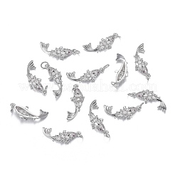 Кулоны из латуни с прозрачным фианитом&nbsp;ZIRC-F120-044P