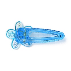 Цветочные акриловые заколки крокодил&nbsp;LS-OHAR-H002-01F