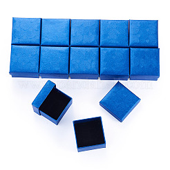 Cajas de regalo para guardar anillos y joyas de papel con textura de concha&nbsp;CON-TAC0014-15B