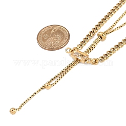 Ионное покрытие (ip) 304 нержавеющая сталь цепи ожерелья&nbsp;NJEW-M078-14G