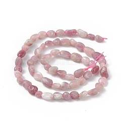Fili di perle di tormalina fiore di prugna naturale&nbsp;G-B039-01B