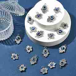 10 шт. подвески из смолы и сплава от сглаза&nbsp;PALLOY-FS00058-03