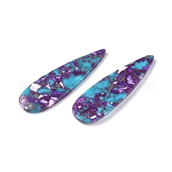 Собрана синтетическая золотая линия бирюзовых и имперских яшм&nbsp;G-D0006-F02-01