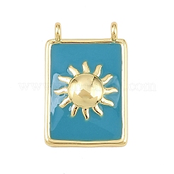 Латунь эмаль подвески&nbsp;KK-L251-01G-D