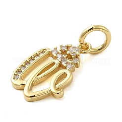 Colgante micropavé cubic zirconia de latón&nbsp;KK-M273-01G-W