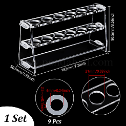 Portaprovette in acrilico a 6 foro&nbsp;DIY-WH0622-307