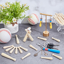 60 stücke 2 arten sport holz baseball bat display dekorationen&nbsp;DJEW-NB0001-52